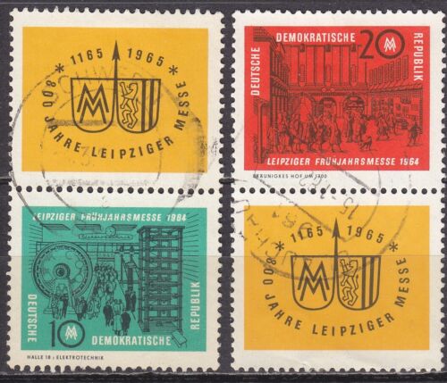 DDR Mi.-Nr. 1012-1013 gestempelt SZd44, SZd46 Leipziger Frühjahrsmesse 1964 - Bild 1 von 2