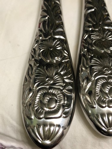 Cambridge Indonesia Flatware KNIVES ONLY Festival Floral BEAUTIFUL Set of 4 - Picture 2 of 3