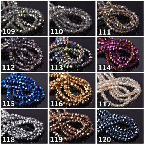 200pcs 3mm Round Faceted Ball Crystal Glass Loose Spacer Beads Lot Wholesale - Picture 10 of 106