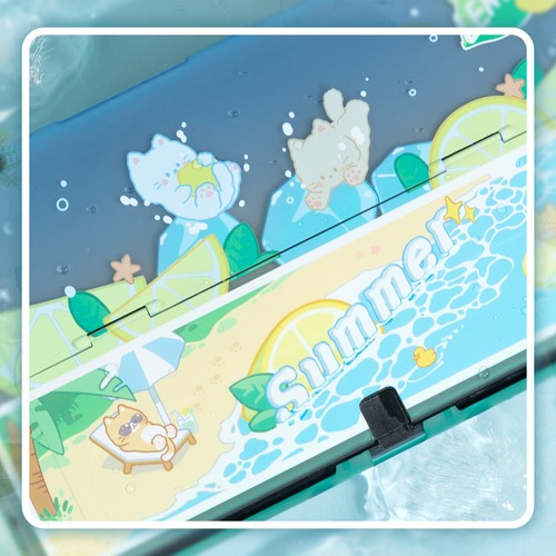 GeekShare Protective Case for Switch OLED Model Gradient HardShell Sprite Cat PC - Picture 8 of 11