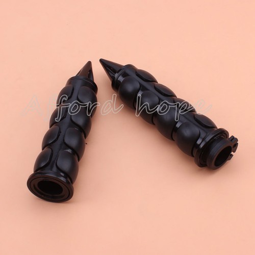Motorcycle Metal+Ruber Hand Grips Handlebar Throttle 1" 25mm Black For Harley - Bild 4 von 8