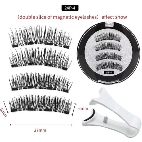 1-4Set Magnetic Eyelashes Kit - Reusable False Lashes Natural Look Waterproof - Picture 15 of 18