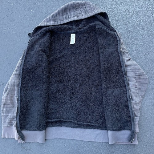 Cyber Grunge Sherpa Lined Hoodie Skull Wings Goth Pinkman Faded Glory Adult XXL - Picture 4 of 6