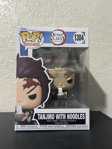 FUNKO POP ANIME DEMON SLAYER TANJIRO WITH NOODLES #1304 VINYL FIGURE - Picture 1 of 6