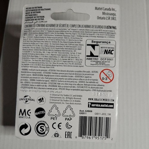 VELOCIRAPTOR Jurassic World Micro Collection Mattel 2020 (Topper pastel) - Imagen 2 de 2
