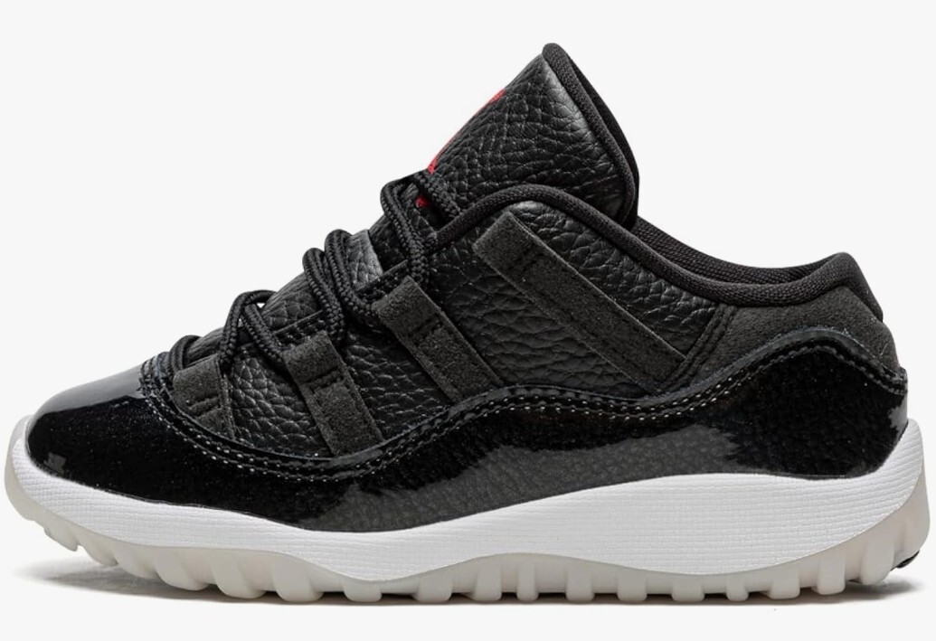 Nike Air Jordan 11 Retro Low Shoe TD Size 5c Black Red White