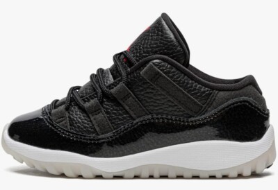 Nike Air Jordan 11 Retro Low Shoe TD Size 5c Black Red White