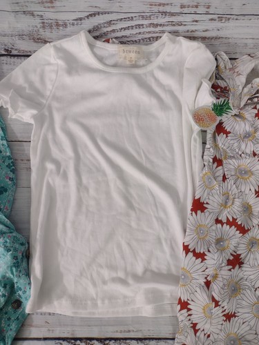 LOT of 2 BTween Girls Dresses with shirt and scrunchie Size 7 - Picture 9 of 16