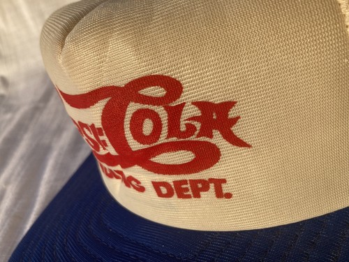 Vintage Rare Retro Pepsi Vending Department Employee Classic Trucker Hat - Imagen 11 de 11