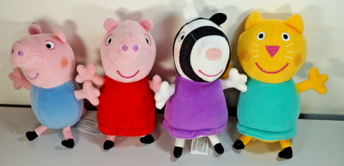Peppa Pig kleine Plüschfigur Peppa & George & Zoe Zebra Süßigkeiten Katze Stofftiere