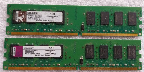 Kingston PC2-5300 (DDR2-667) 2GB DIMM 667 MHz PC2-5300 DDR2 Memory... - Picture 1 of 3