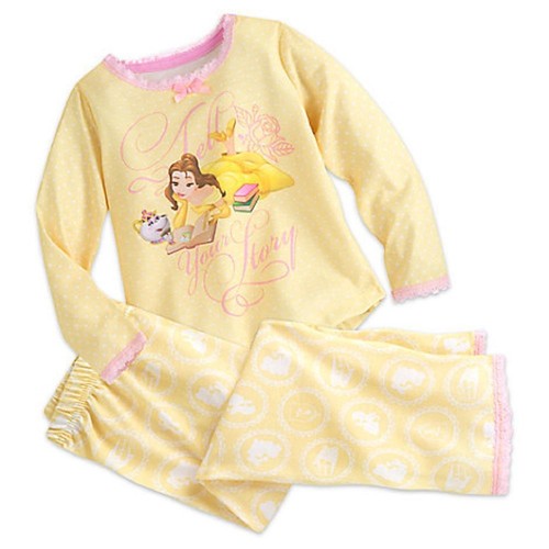 Disney Store Belle Sleep Set Pajamas Princess Beauty and the Beast 2017 - Picture 2 of 10