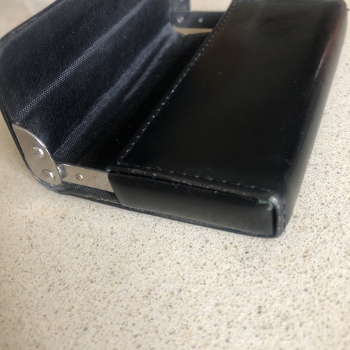 Estuche porta tarjetas de visita de cuero NEGRO con logotipo BMW de colección - Imagen 9 de 20