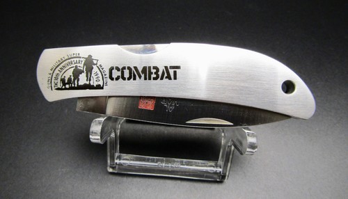 AL MAR VTG COMBAT MAGAZINE 10TH ANNIVERSARY 1990 LOCKBACK KNIFE UNUSED COND. - Picture 15 of 24