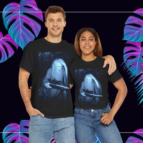 Lord of the Rings Gandalf Hunting Funny Black Cotton novelty  - Picture 10 of 13