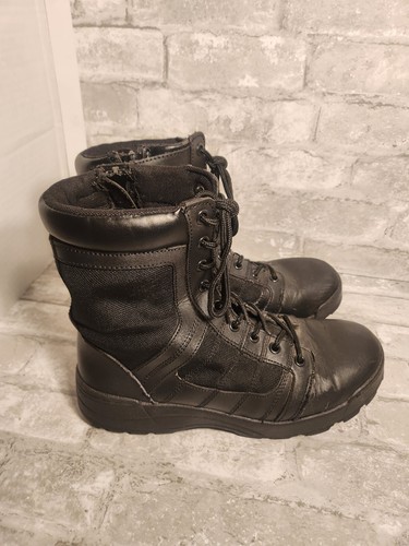 US Army Original Swat Mens Boots Size 10 Metro Air 9" Side Zip Black
