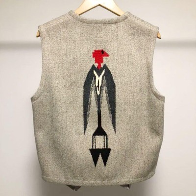 Vintage Ortega's Thunderbird Chimayo Vest Size 40 Gray