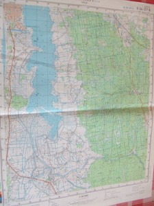 Topographic Map Czech Austria GDR 1989 Vintage Authentic Soviet Army Military