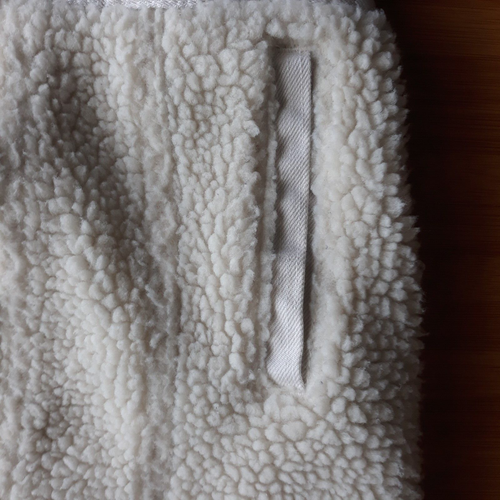 Highway Jeans Medium Ivory Sherpa Button-Down Jacket with Denim Edging Outerwear - Bild 6 von 12