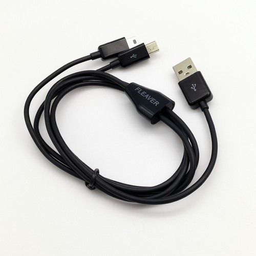 FLEAVER 1m 3ft 2 in 1 Dual Mini USB Splitter Cable Power 2 Mini USB Devices - Picture 3 of 4