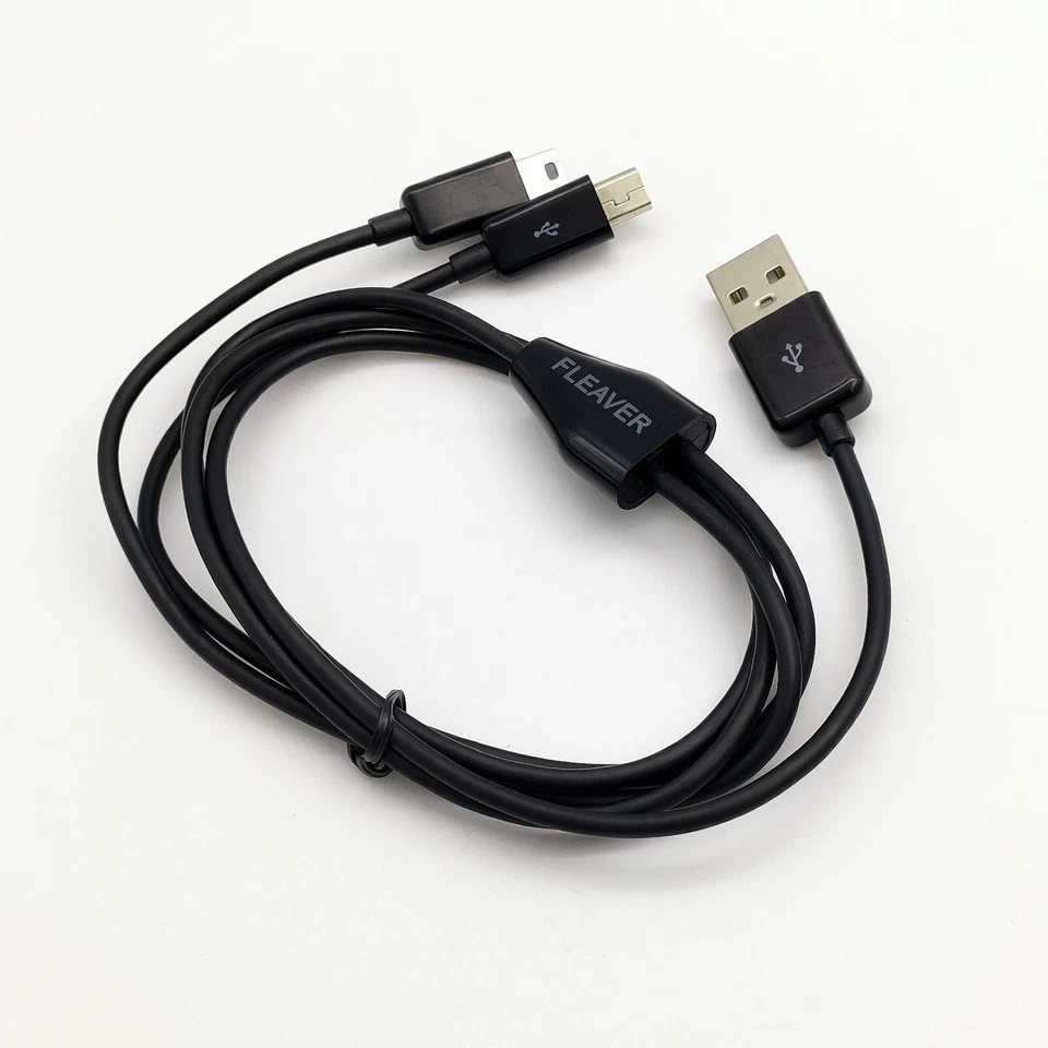 FLEAVER 1m 3ft 2 in 1 Dual Mini USB Splitter Cable Power 2 Mini USB Devices - Image 3 of 4
