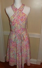 NWT Tahari Arthur S. Levine Polka Dots Sleeveless Dress Size 8