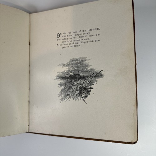 Bingen On The Rhine Caroline E. Norton Poem Of Dying Soldier 1884 Leather Cover - Picture 16 of 24