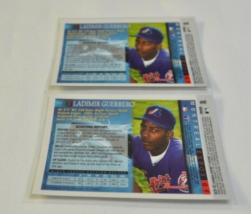 2002 BOWMAN CHROME - VLADIMIR GUERRERO BCR-VG REFRACTOR & BCR-VG REGULAR CARD - Picture 4 of 4