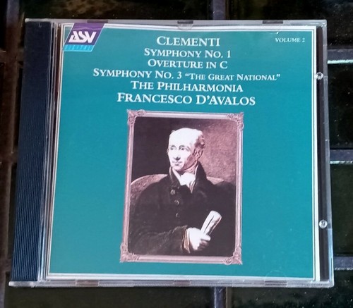 Clementi, Francesco D'Avalos, The Philharmonia ‎– Symphony No.1 & No. 3 -Vol 2 - Bild 1 von 2