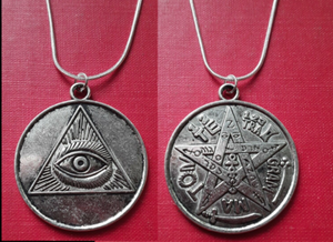 OCCULT-ALL-SEEING-EVIL-EYE-TETRAGRAMMATON-MAGICK-AMULET-S-SILVER-NECKLACE-LUCK