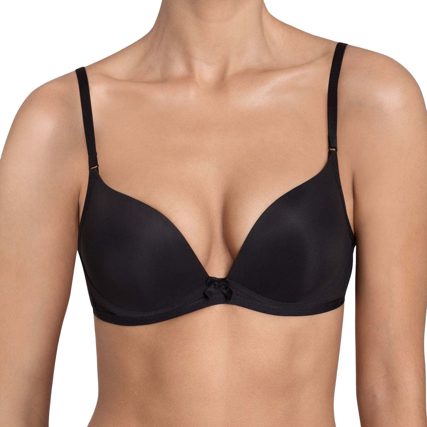 Sloggi Wow Comfort Pu Imbottito Push-Up Reggiseno black (0004) 38b Cs Sloggi Wow Comfort Pu Imbottito Push-Up Reggiseno black (0004) 38b Cs