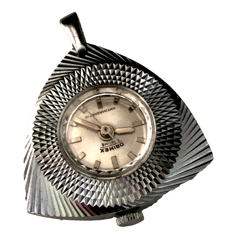 Vintage SWISS MADE DRIMEX Toptime Mechanical Wind Up LADIES PENDANT WATCH - Picture 5 of 6