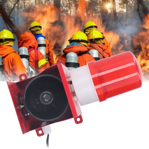 Industrial Siren Alarm 115dB Sound Light Horn Waterproof Emergency Strobe New - Picture 18 of 24