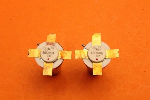 MOTOROLA SRF3187A - MATCHED PAIR - RF POWER TRANSISTOR - for HF-8023 AMPLIFIER - Picture 1 of 4