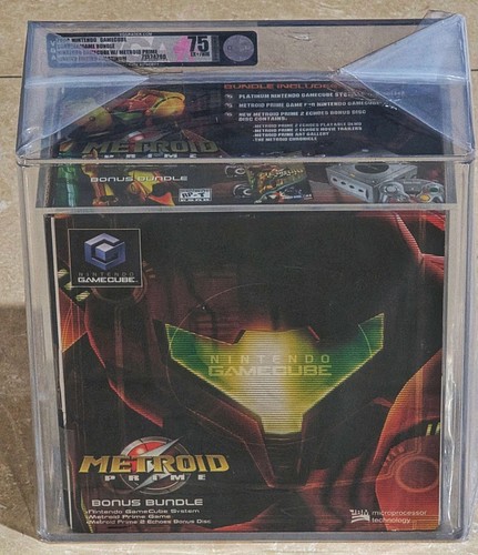 2004 Nintendo GameCube Console Limited Platinum Metroid Prime Sealed New VGA 75 - Picture 1 of 3