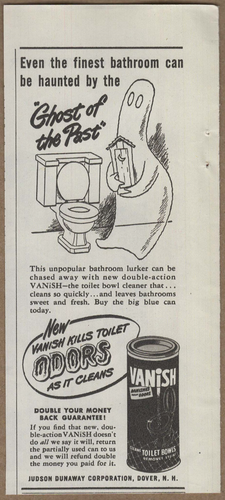 1948 Vanish Halloween Toilettenreiniger Vintage Druck Werbung Spuk Geist Vergangenheit - Bild 1 von 4