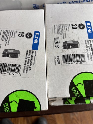 (3) Eaton BRP115DF 120/240V 15A (3 )BRP120AF 20A Cutler-Hammer Circuit Breakers - Picture 12 of 15