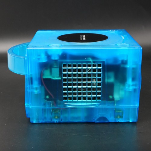 Nintendo GameCube Translucent Blue Shell Console NTSC U-C/J Region Switch Mod - Picture 7 of 16