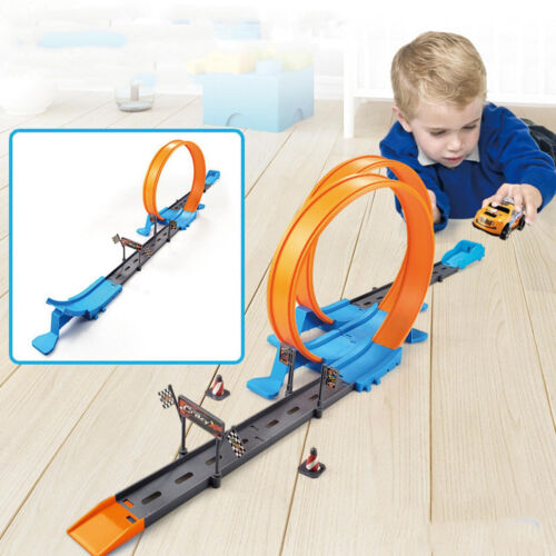 Flexible Track Toy Car Assembling Track Race Pull-back Car Flexible Tracks Toy - Picture 11 of 14