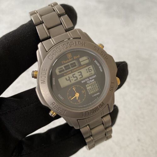 Citizen Titanium Thunder Bird Multifunction Quartz Chronograph Watch - Picture 6 of 20