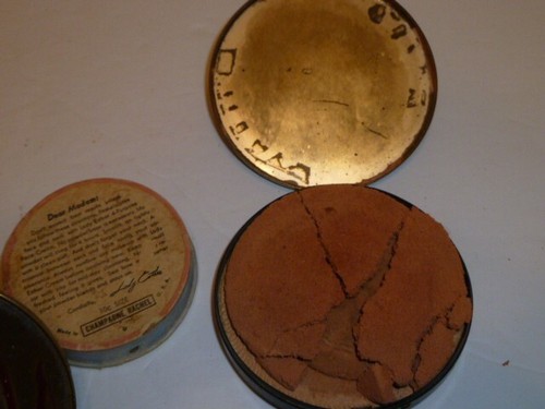 Vintage powder/mirror small compact makeup cases Eliz Arden, Stratton lot of 6 - Picture 10 of 11