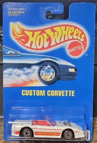 1991 HOT WHEELS CUSTOM CORVETTE Blue Card #200 UH Wheels--Collector--NEW🛞