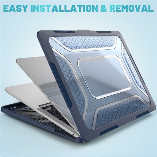 Fr MacBook Pro Air 13 13.6 14 15 16 in Laptop Shockproof Rubber Case Stand Cover - Picture 34 of 61
