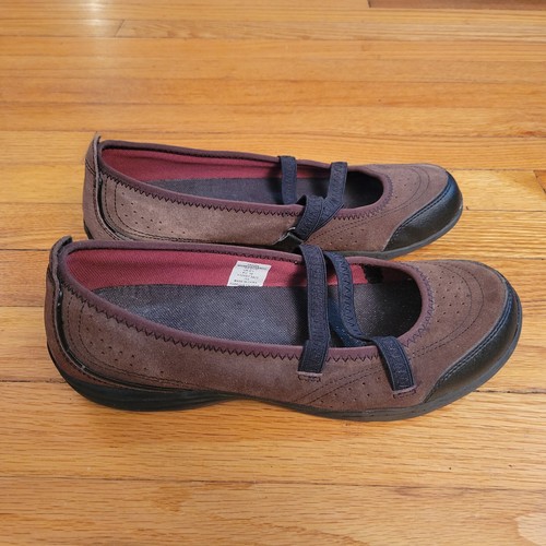 Lands End Brown Sport Comfort Mary Jane Sneaker Women's Shoes US 8.5 / EU 39 - Picture 3 of 8