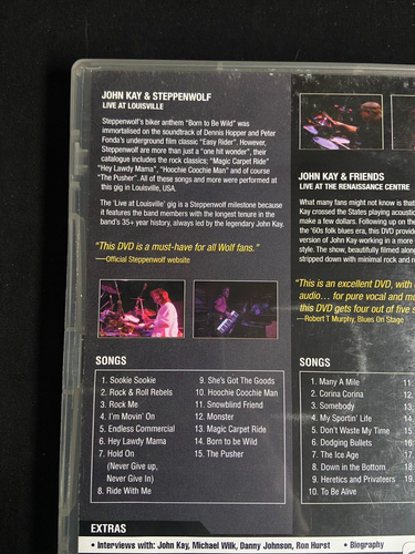 JOHN KAY & Steppenwolf - Live At Louisville / Renaissance 2 x DVD Set - Picture 2 of 6
