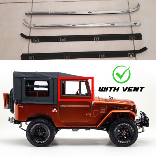 Juego de sello de cinturón de puerta de viaje en el clima estándar Toyota Land Cruiser FJ40 FJ45 BJ40 - Imagen 5 de 6