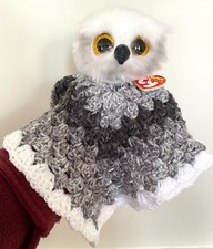 LOVEY OWL handmade removable security blanket child Plush Toy Doll Blankie Gray