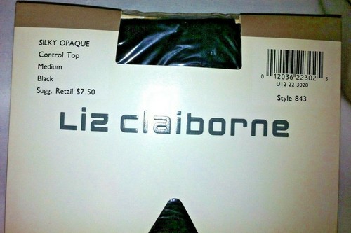 NEU - NEU IN VERPACKUNG - LIZ CLAIBORNE seidig-blickdichte Control-Top STRUMPFHOSE SCHWARZ Style 843 - M - Bild 4 von 12