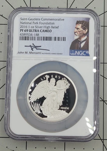 2016 Saint-Gaudens Commemorative National Parks Foundation High Relief PF69