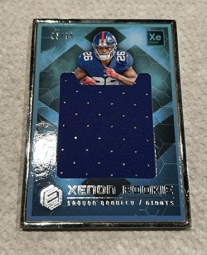 2018 EAGLES SAQUON BARKLEY "XENON ROOKIE" METAL SP PATCH ROOKIE CARD RC /99 - Picture 1 of 5